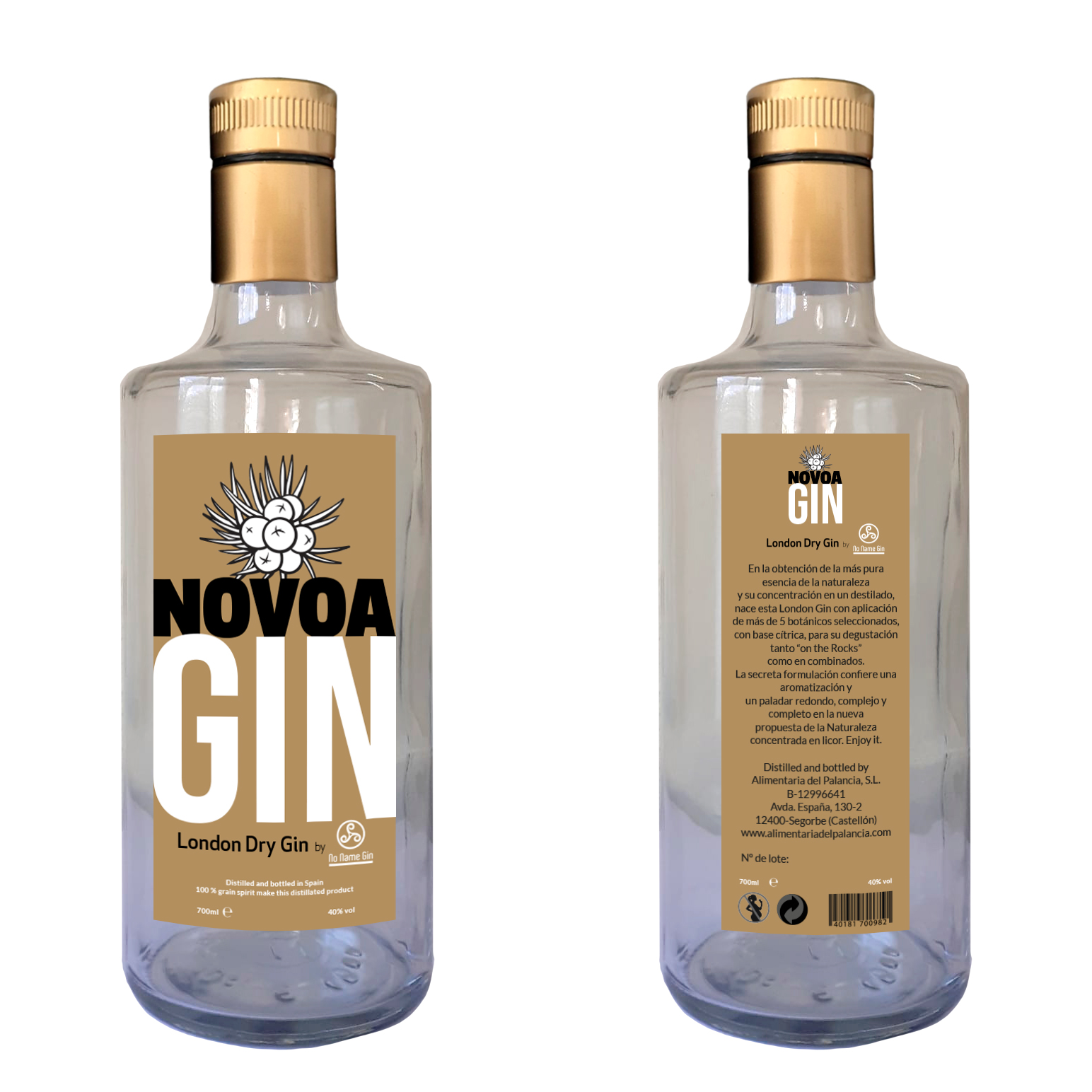 Lee más sobre el artículo Novoa Gin – London dry Gin VALENCIANA